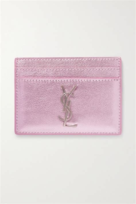 ysl pink card holder